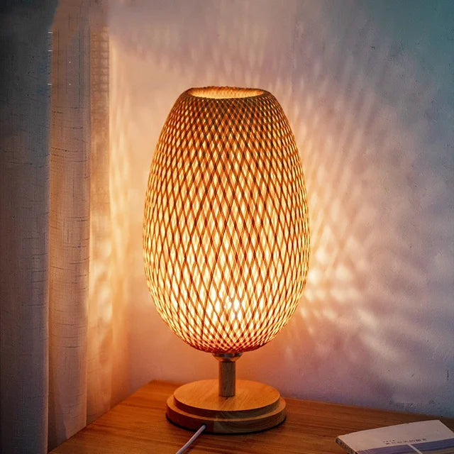 Lampka Stołowa Boho Vintage Rustykalna LED Dekoracyjna