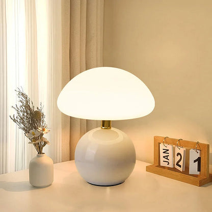 Lampka Stołowa Grzybek Bauhaus Nowoczesna LED