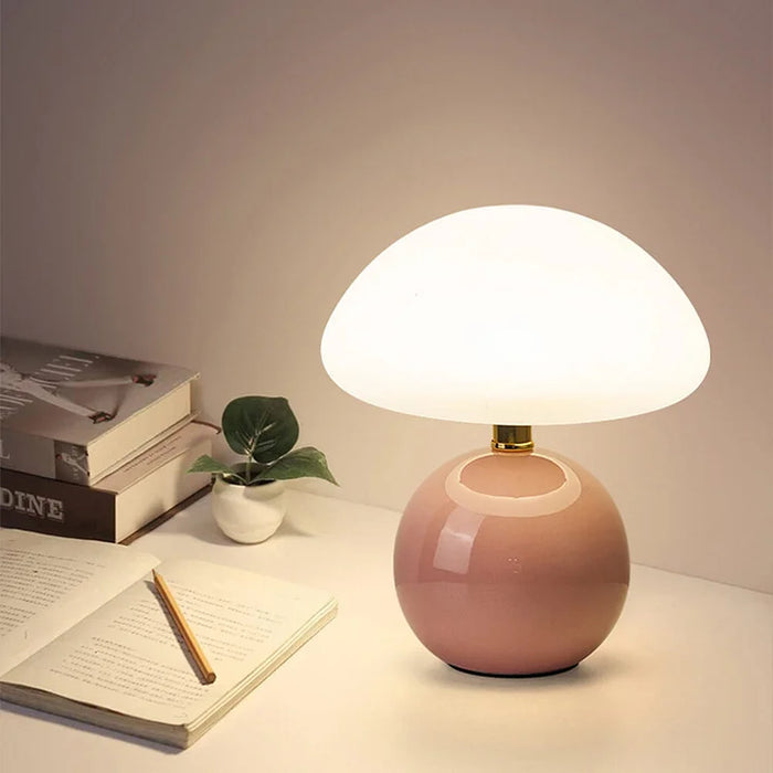Lampka Stołowa Grzybek Bauhaus Nowoczesna LED