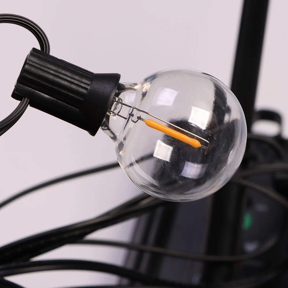 Lampki Solarne Ogrodowe Na Sznurku Oświetlenie Tarasu I Ogrodu