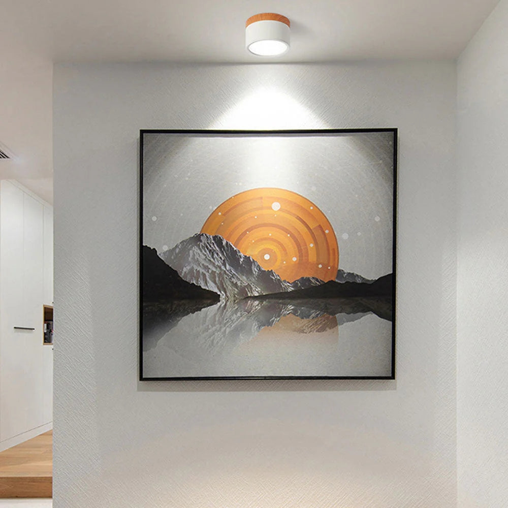 Minimalistyczna Cylindryczna Lampa Sufitowa LED