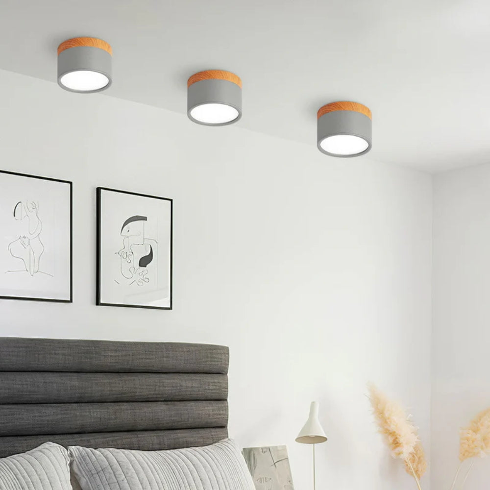 Minimalistyczna Cylindryczna Lampa Sufitowa LED