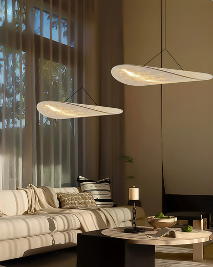 Minimalistyczna Lampa Wisząca LED Japandi Rzeźbiarska Forma