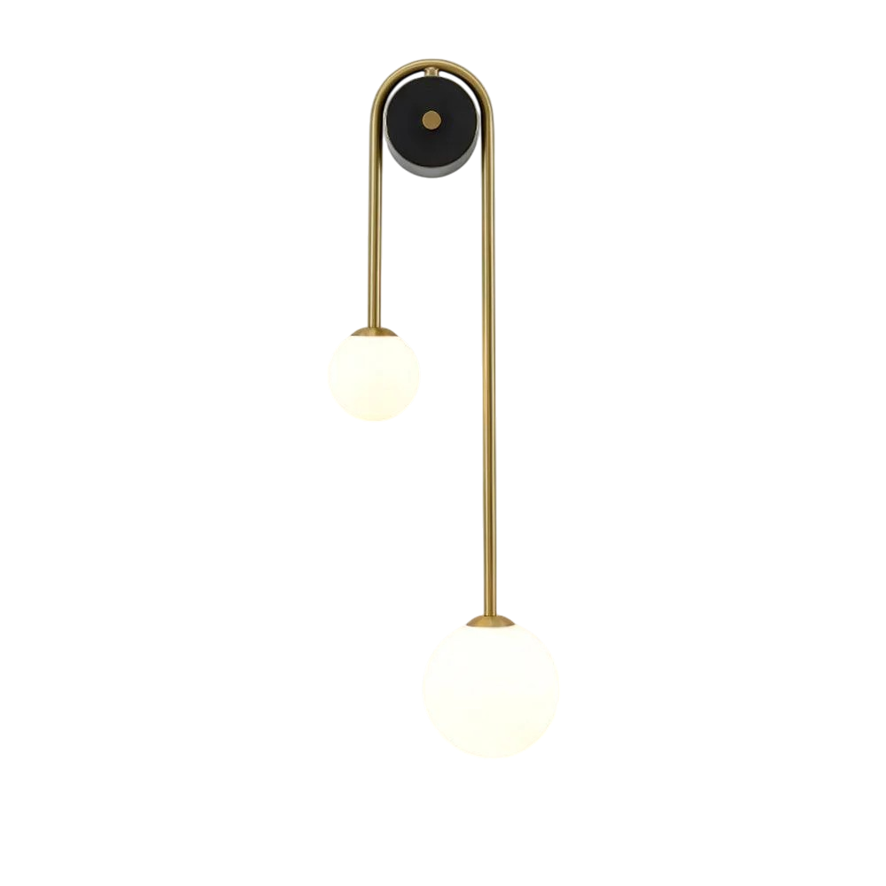 Minimalistyczna Łukowa Lampa Ścienna LED Z Podwójną Kulą