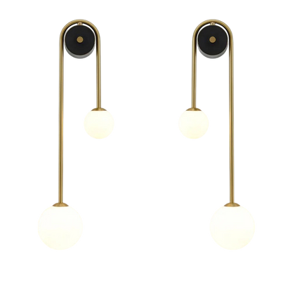 Minimalistyczna Łukowa Lampa Ścienna LED Z Podwójną Kulą