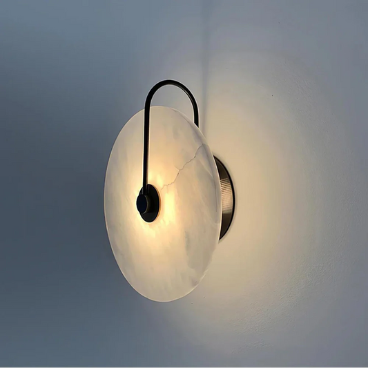 Nastrojowa Okrągła Lampa Ścienna LED Z Eleganckim Łukiem