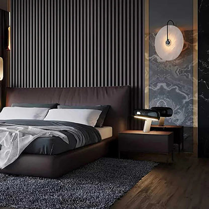 Nastrojowa Okrągła Lampa Ścienna LED Z Eleganckim Łukiem