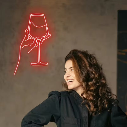 Neon Wall Decoration with Lighting