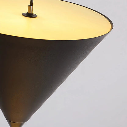 Nowoczesna Lampa Podłogowa LED Od Podłogi Do Sufitu Z Kloszem Stożkowym