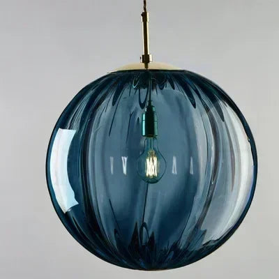 Nowoczesna Lampa Wisząca Kula Z Kloszem Szklanym