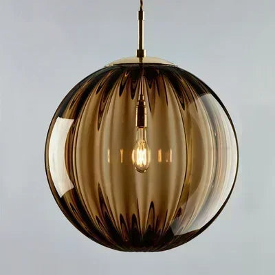 Nowoczesna Lampa Wisząca Kula Z Kloszem Szklanym