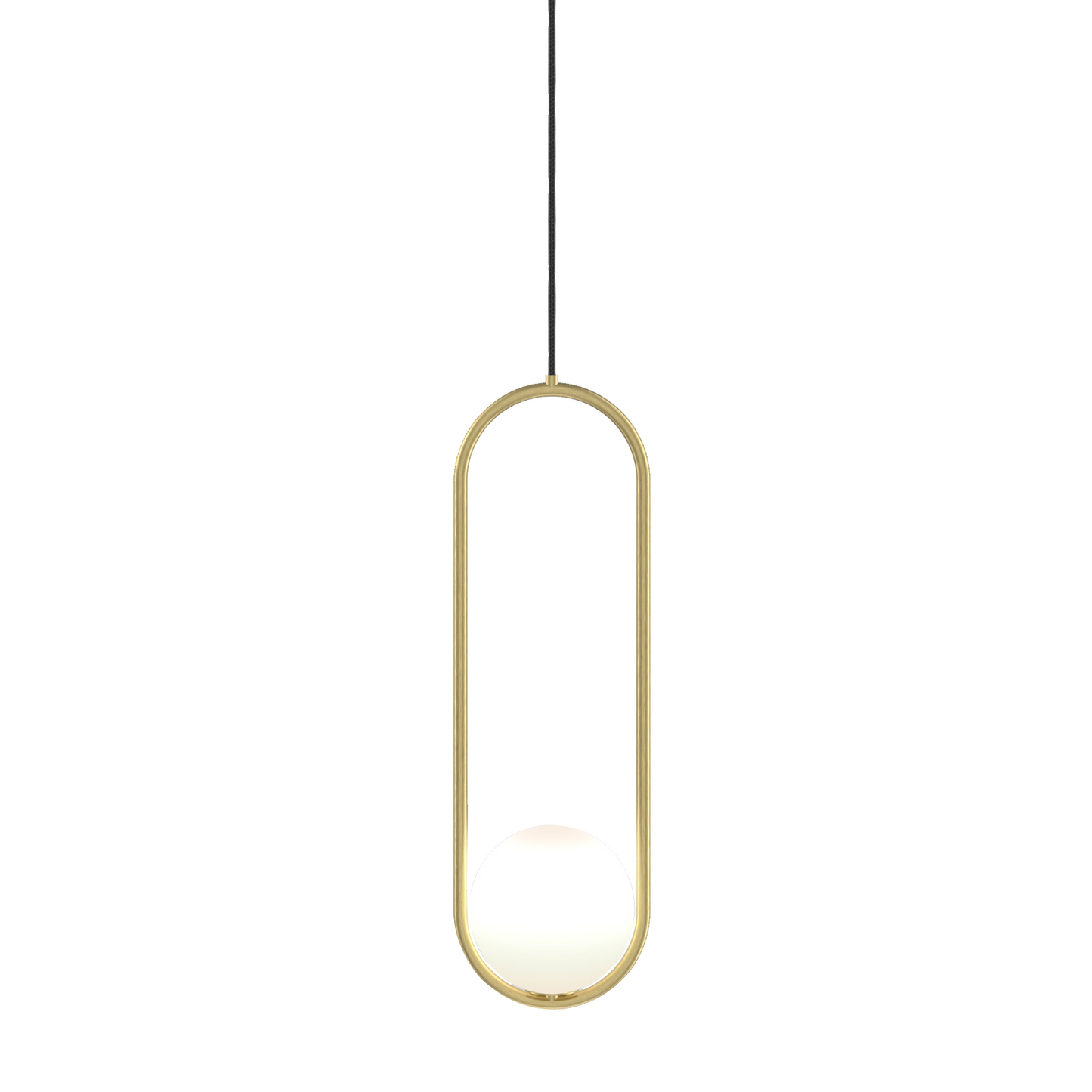 Nowoczesna Lampa Wisząca LED Owalna Z Kloszem Kula