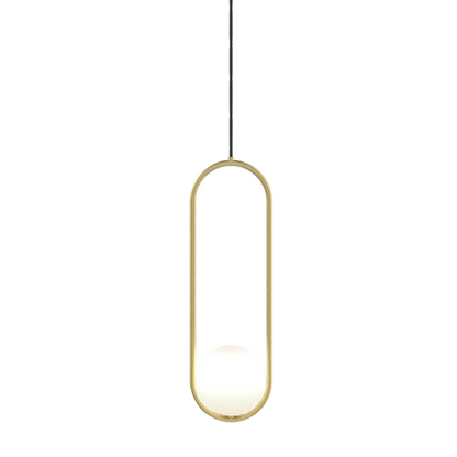 Nowoczesna Lampa Wisząca LED Owalna Z Kloszem Kula