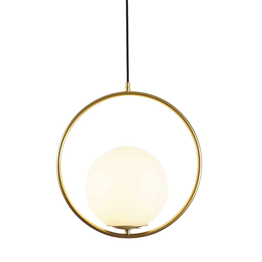 Nowoczesna Lampa Wisząca LED Owalna Z Kloszem Kula