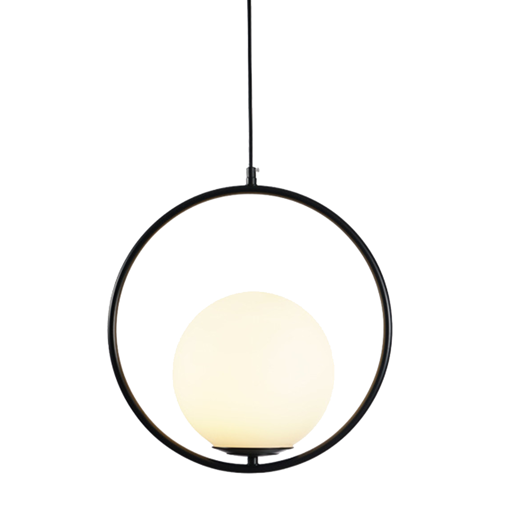 Nowoczesna Lampa Wisząca LED Owalna Z Kloszem Kula