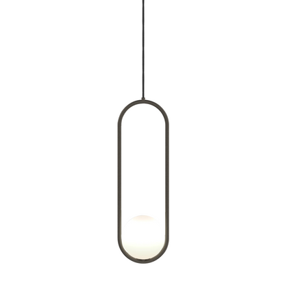 Nowoczesna Lampa Wisząca LED Owalna Z Kloszem Kula