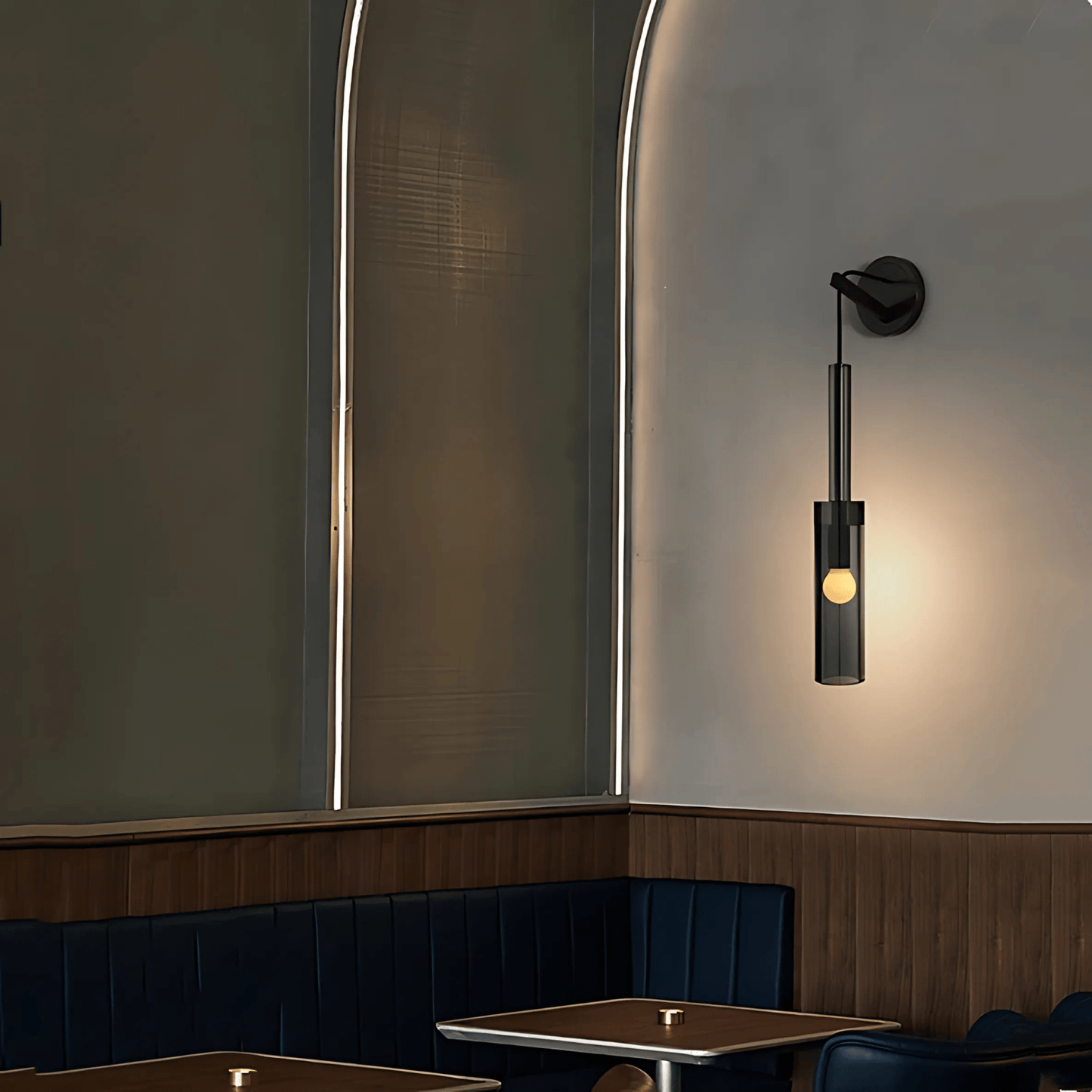 Nowoczesna Lampa Wisząca Z Kloszem Rura