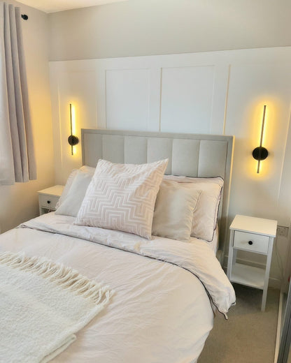 Nowoczesna Lampa Ścienna LED Smukła Pionowa Minimalistyczna