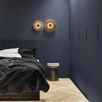 Nowoczesna Okrągła Lampa Ścienna Kinkiet LED Designerskie Oświetlenie Wnętrz