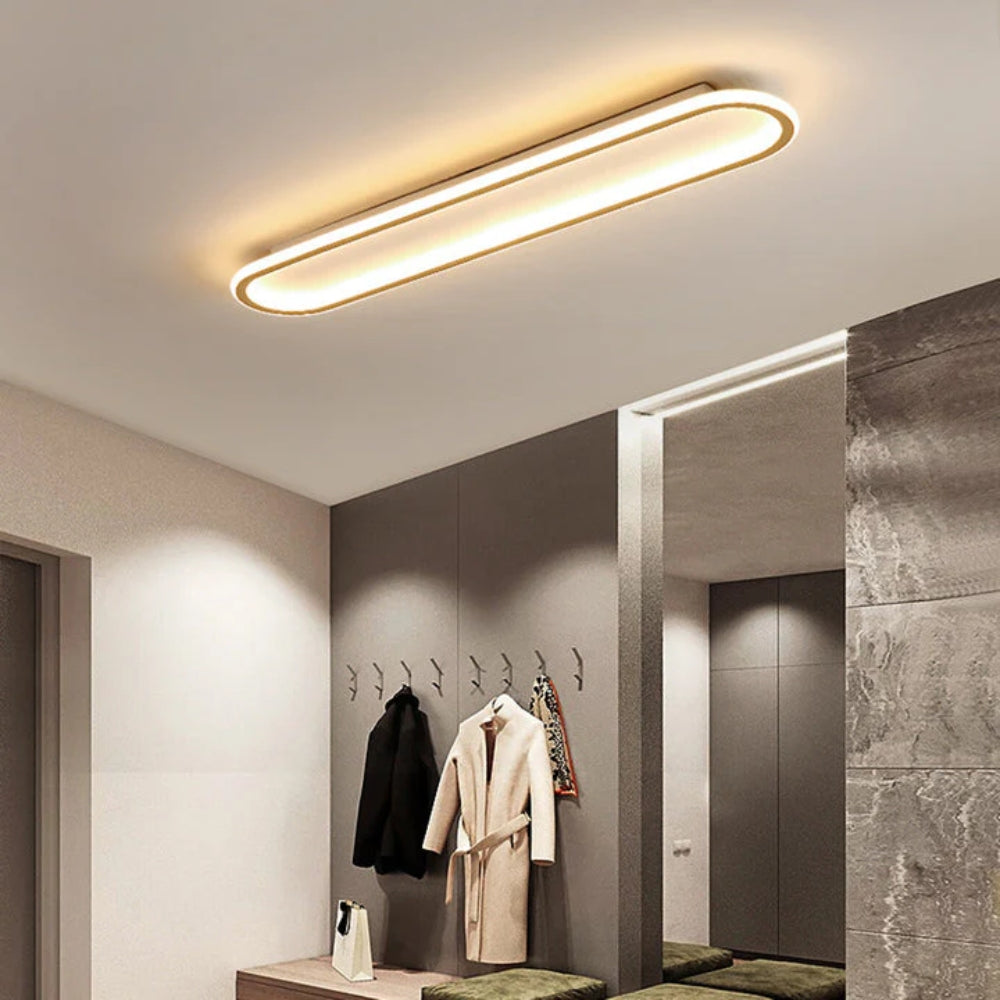 Nowoczesna Podłużna Lampa Sufitowa LED Plafon