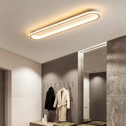 Nowoczesna Podłużna Lampa Sufitowa LED Plafon