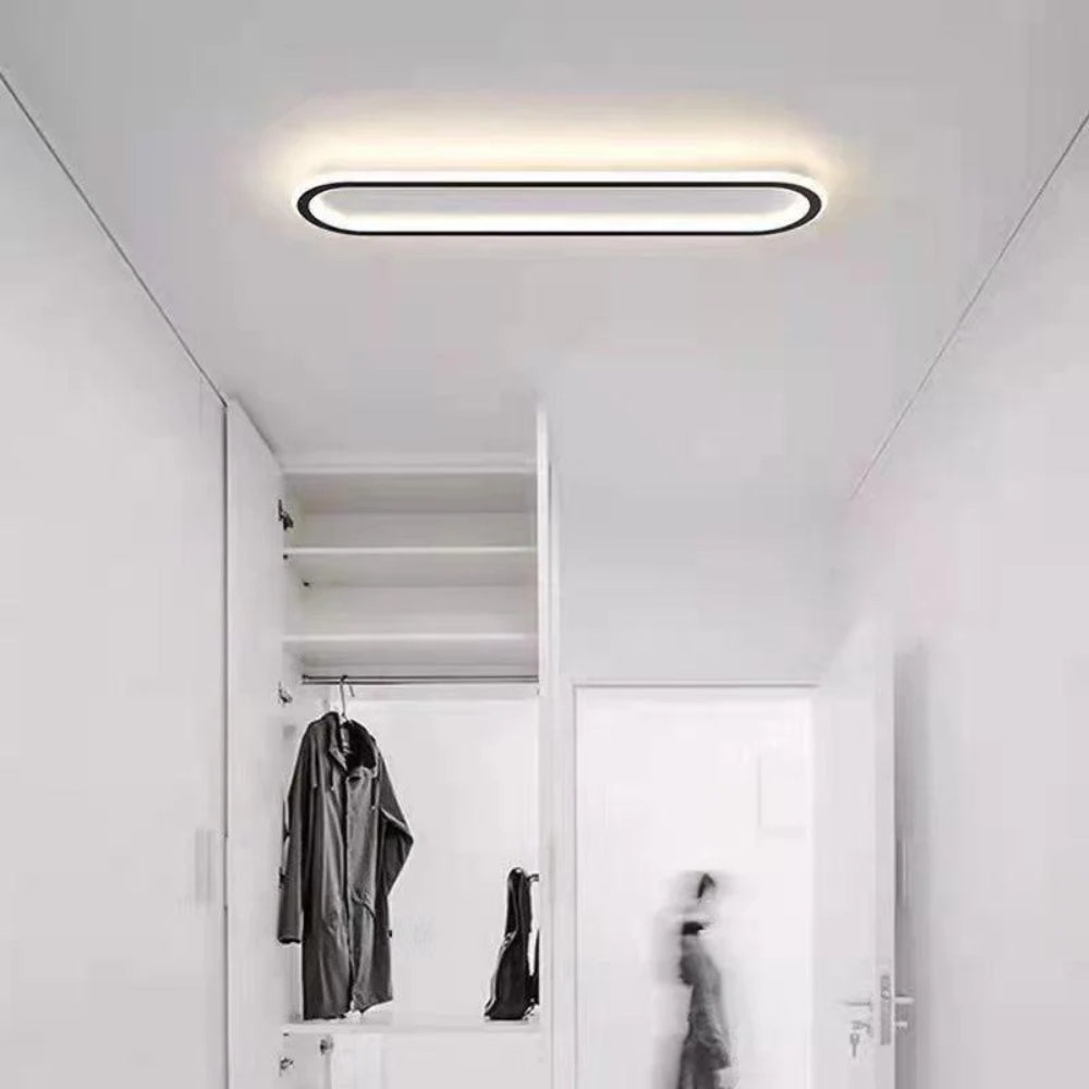 Nowoczesna Podłużna Lampa Sufitowa LED Plafon