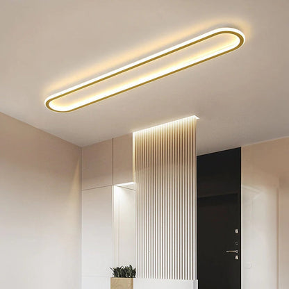 Nowoczesna Podłużna Lampa Sufitowa LED Plafon