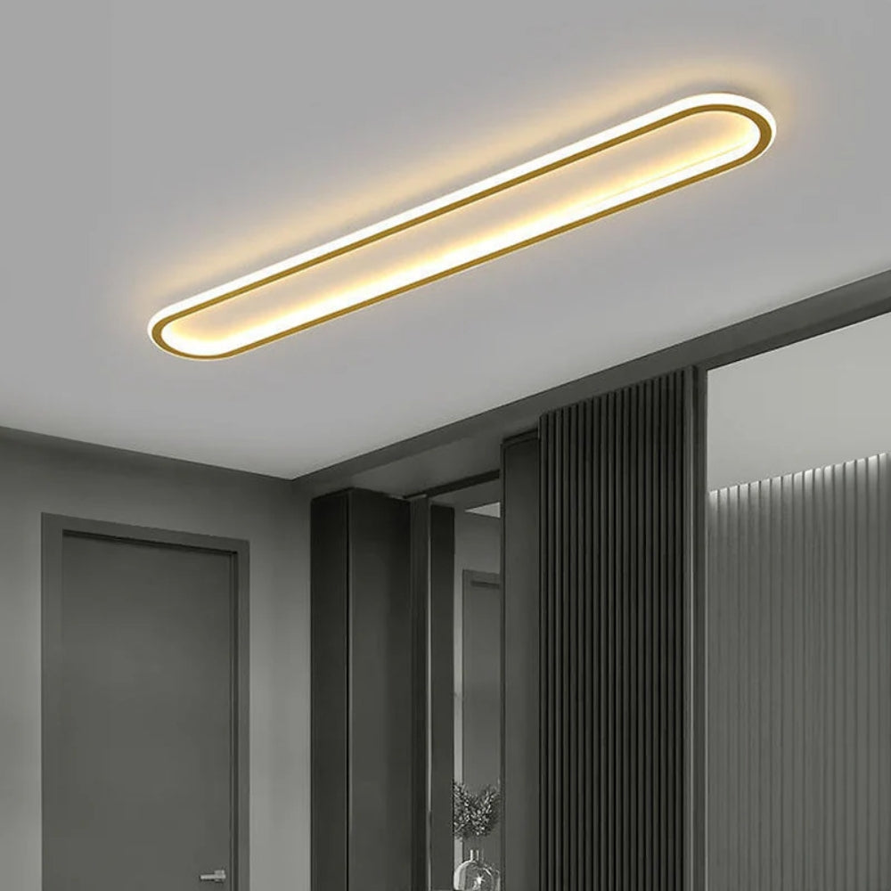 Nowoczesna Podłużna Lampa Sufitowa LED Plafon