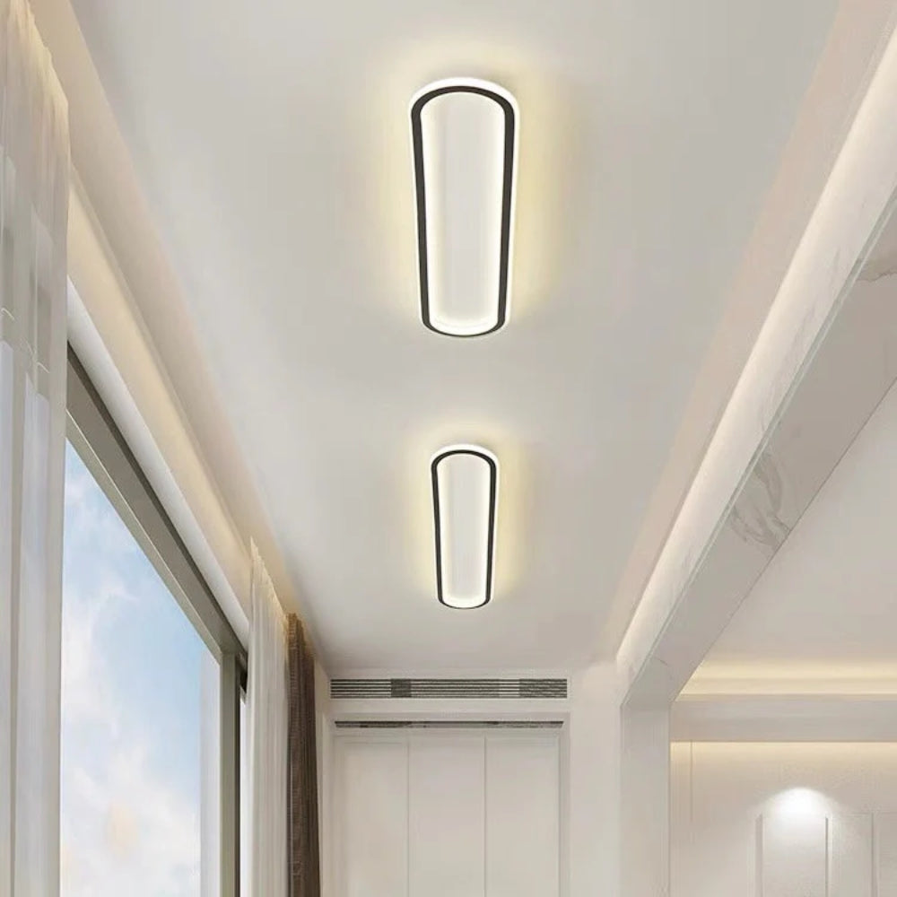 Nowoczesna Podłużna Lampa Sufitowa LED Plafon