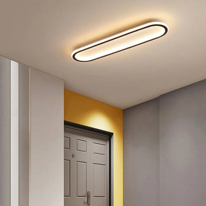 Nowoczesna Podłużna Lampa Sufitowa LED Plafon