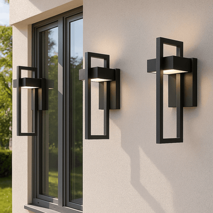 Nowoczesna Zewnętrzna Lampa Ścienna LED Ogrodowa Elewacyjna