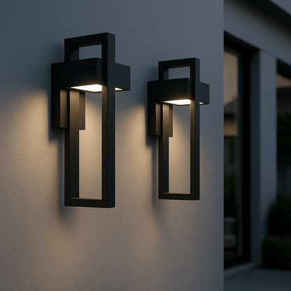 Nowoczesna Zewnętrzna Lampa Ścienna LED Ogrodowa Elewacyjna