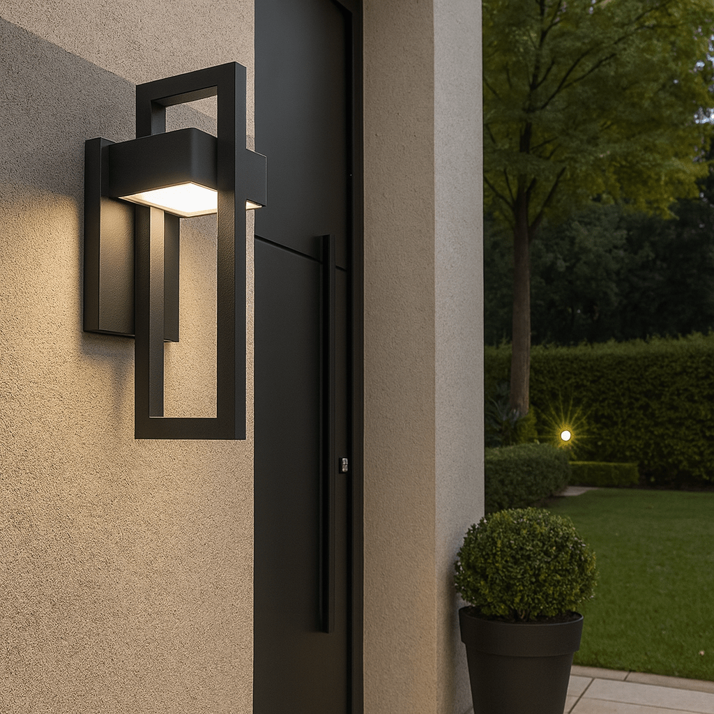 Nowoczesna Zewnętrzna Lampa Ścienna LED Ogrodowa Elewacyjna