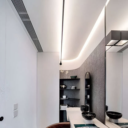 Obrotowa Lampa Sufitowa LED Liniowe Regulowane Oświetlenie Szynowe Do Salonu Kuchni I Biura