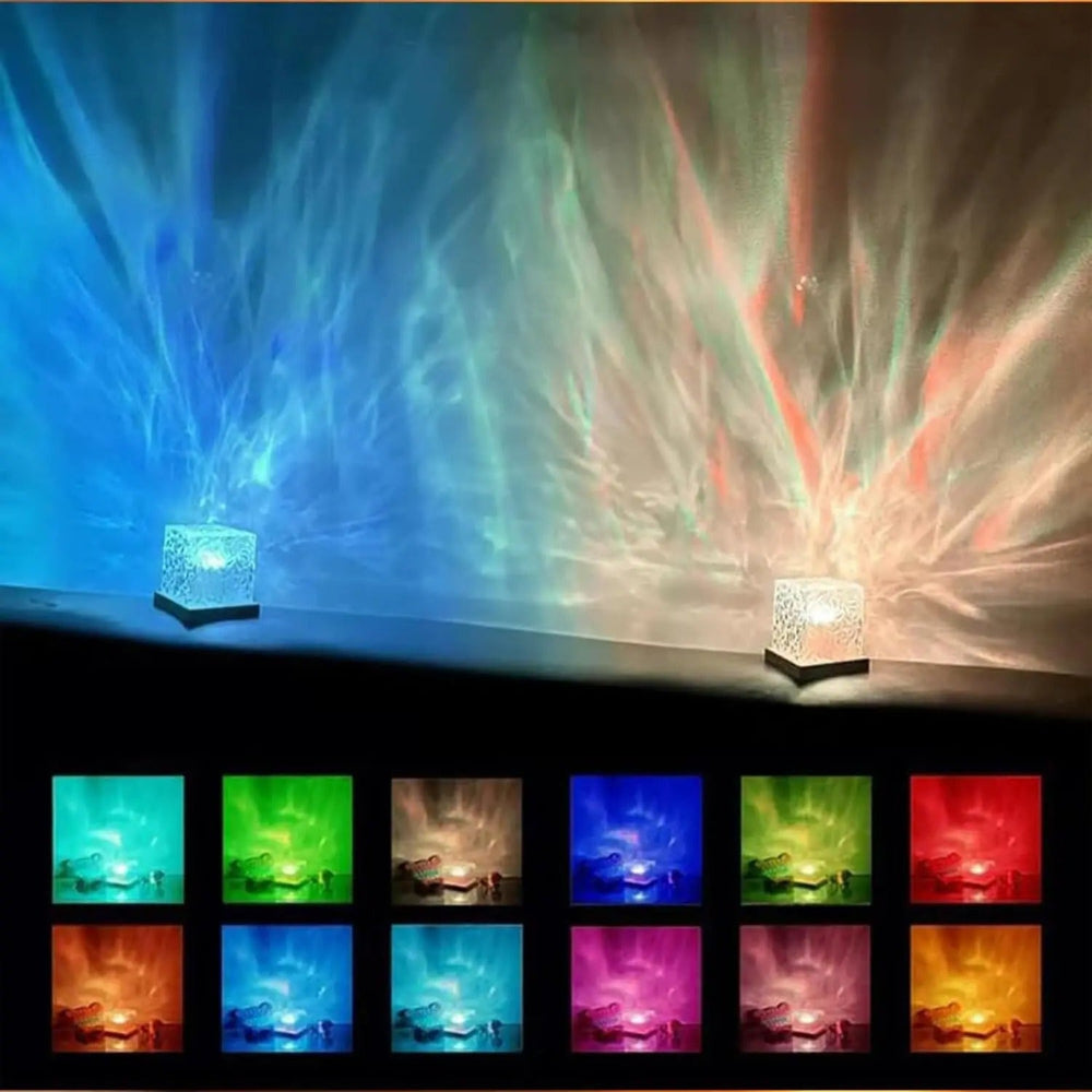 Projektorowa Lampa LED Z Pilotem 16 Trybów Światła