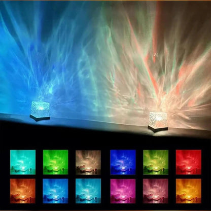 Projektorowa Lampa LED Z Pilotem 16 Trybów Światła