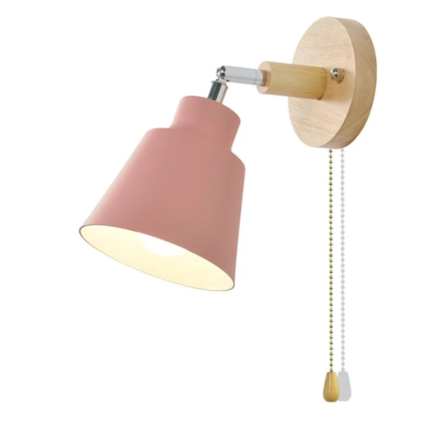 Regulowana Lampa Ścienna Z Łańcuszkowym Włącznikiem Do Sypialni Do Salonu