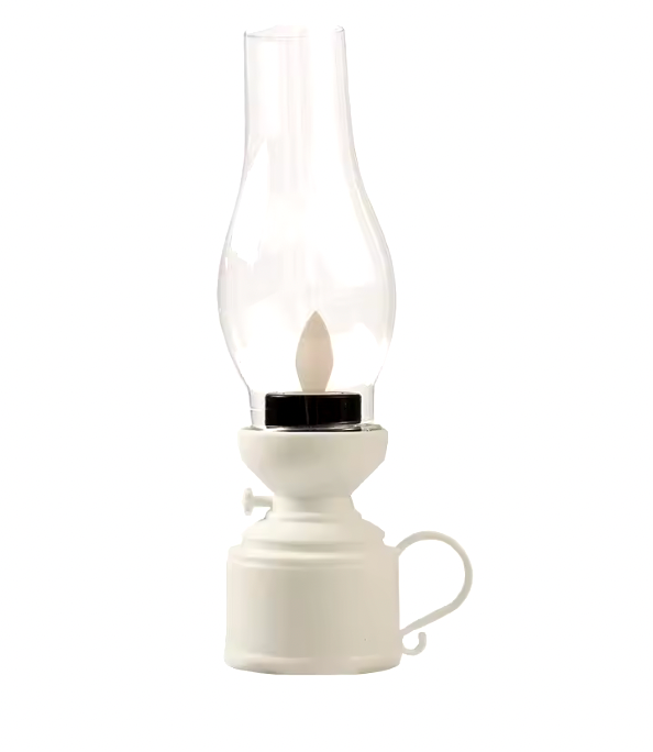 Retro Lampa Stołowa LED Stylizowana Na Lampę Oliwną Dekoracyjna