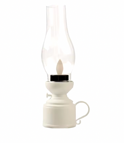 Retro Lampa Stołowa LED Stylizowana Na Lampę Oliwną Dekoracyjna