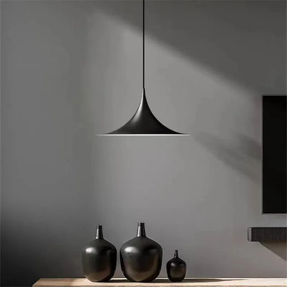 Skandynawska Lampa Wisząca Stożkowa Nowoczesna