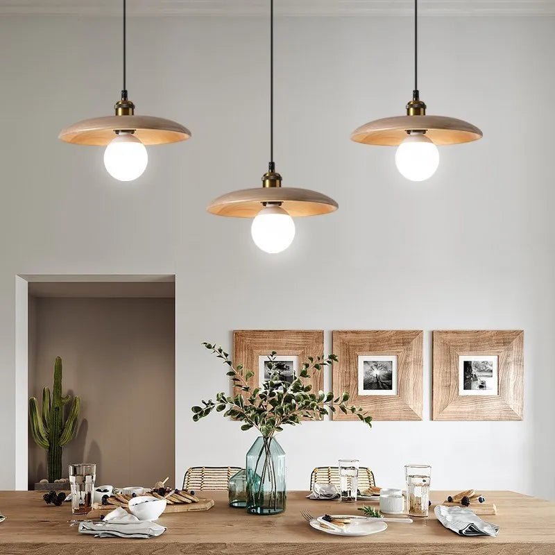 Skandynawska Lampa Wisząca Talerzowa LED Nowoczesne Oświetlenie