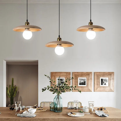 Skandynawska Lampa Wisząca Talerzowa LED Nowoczesne Oświetlenie