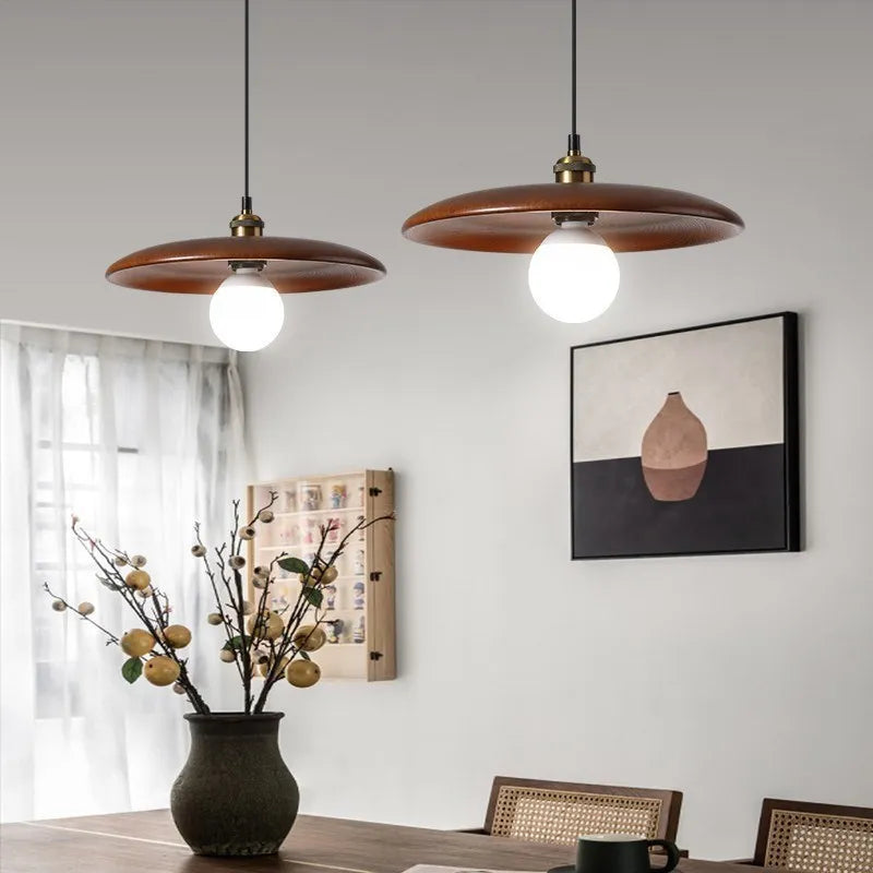 Skandynawska Lampa Wisząca Talerzowa LED Nowoczesne Oświetlenie
