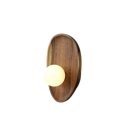 Skandynawska Minimalistyczna Lampa Ścienna LED Z Okrągłym Kloszem