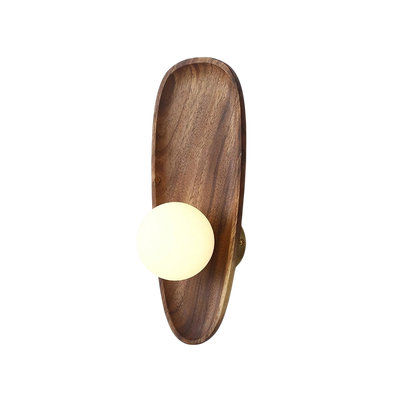 Skandynawska Minimalistyczna Lampa Ścienna LED Z Okrągłym Kloszem