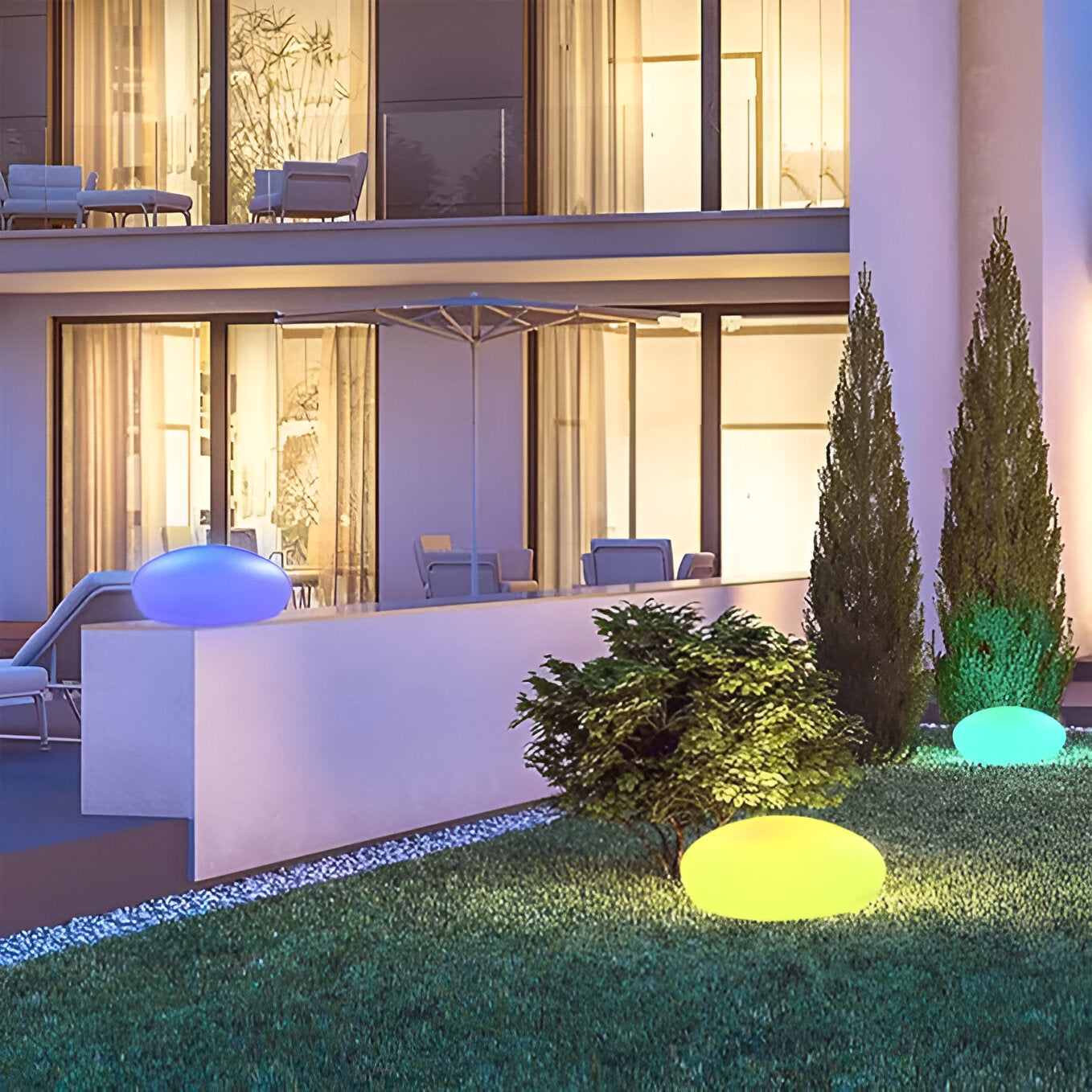 Solarna Lampka Ogrodowa LED W Kształcie Kamienia Dekoracyjne Oświetlenie