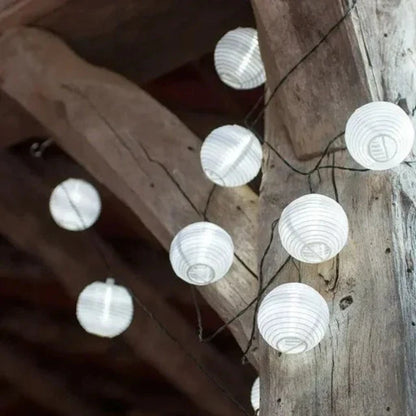 Solarne Lampki Girlanda Ogrodowa Lampiony LED