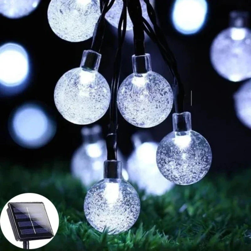 Solarne Lampki Girlanda Ogrodowa Lampiony LED