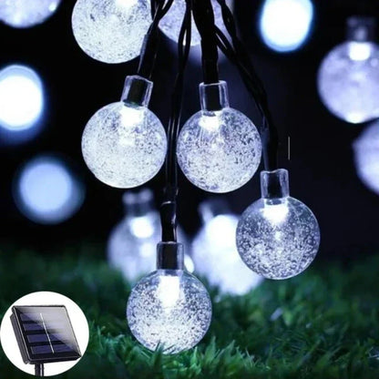 Solarne Lampki Girlanda Ogrodowa Lampiony LED
