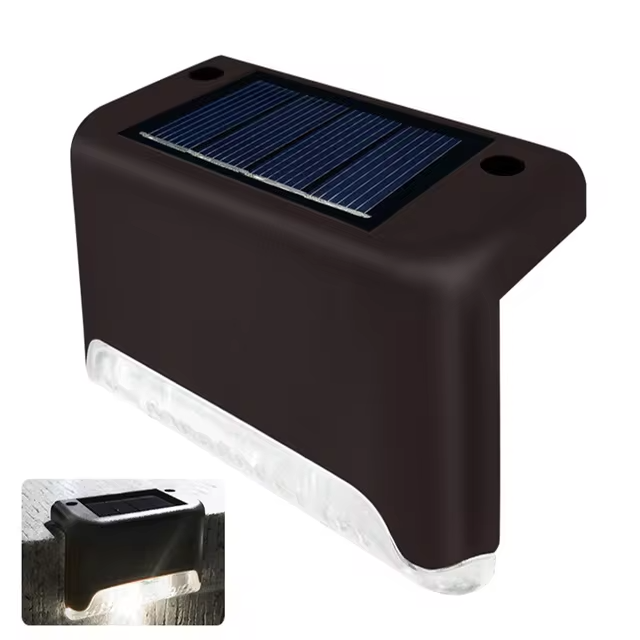 Solarne Oświetlenie Ścieżki I Schodów LED Wodoodporne Lampy Ogrodowe